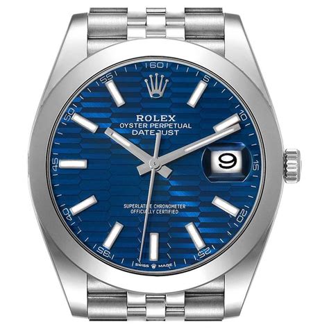 rolex quadranre blu|rolex datejust 41 blu.